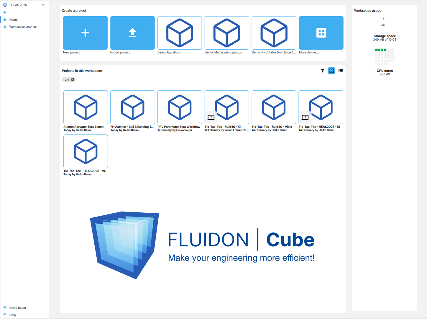 FLUIDON Cube Die Cube SaaS Entwicklungsumgebung